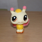 LITTLEST PET SHOP kelta-pinkki MEHILÄINEN, AMPIAINEN #1708 - pikkukuva 1