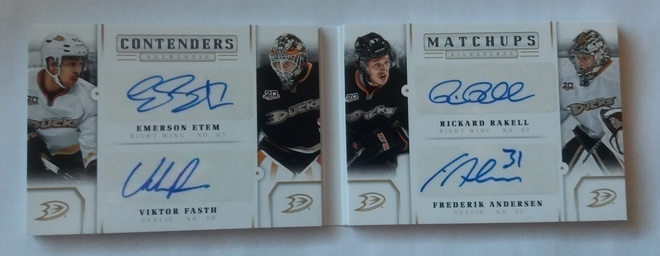 13-14 Panini Contenders Match-Ups Anaheim /199