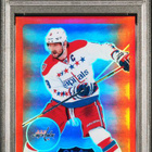 2015 OPC Platinum Retro Rainbow Red Alex Ovechkin /15 PSA 8 - pikkukuva 2