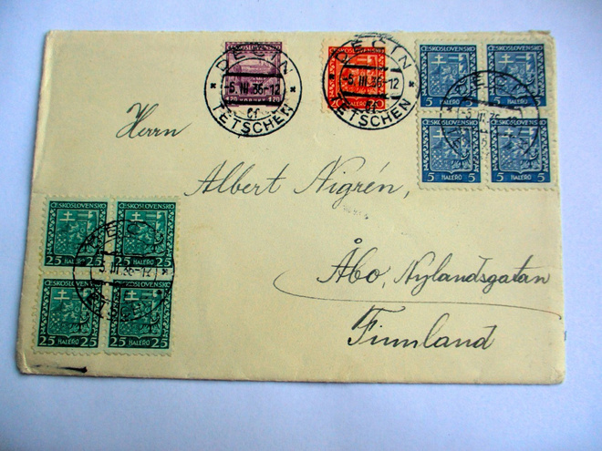 1936 Tsekkoslovakia kuori Turkuun