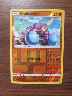 Pokemon Crabrawler 73/147 Reverse holo