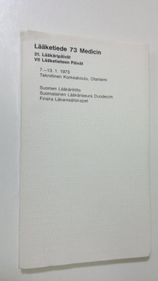 Lääketiede 73 Medicin 7.-13.1.1973 Otaniemi : Ohjelma, nä...