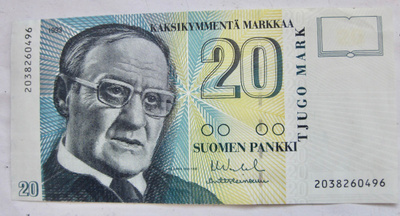 20 mk 1993 HYVÄ Lähes Pakkasileä