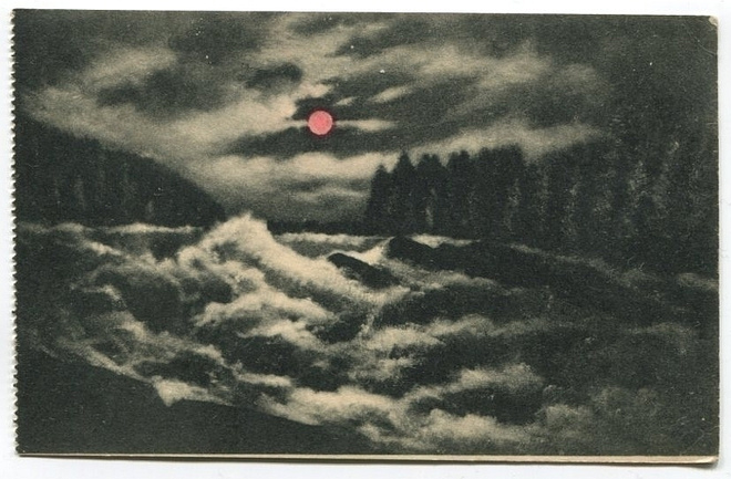 Imatra Koski, kuutamokortti 1900-luvun alku