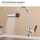 720° Keittiöhanan Aeraattori – 6 Vesisuihkutilaa - pikkukuva 1