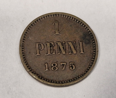 Suomi 1 penni 1875