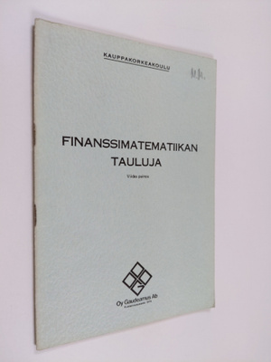 Finanssimatematiikan tauluja