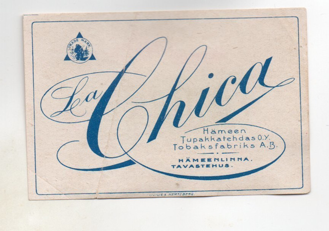 Hämeenlinna: La Chica (Hämeen Tupakkatehdas Oy)