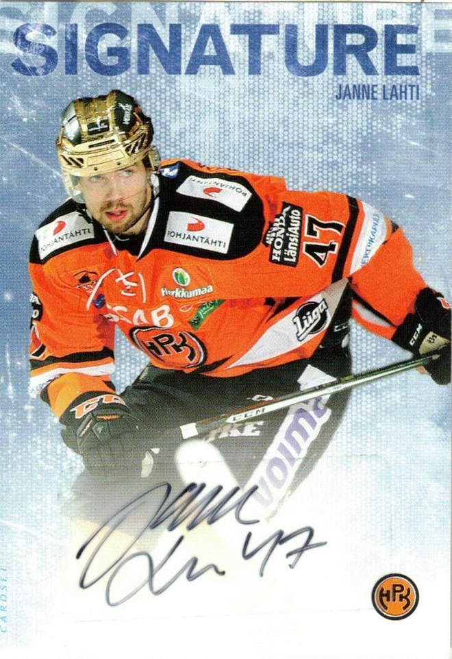 2016-17 Cardset JANNE LAHTI HPK Signature nimmari