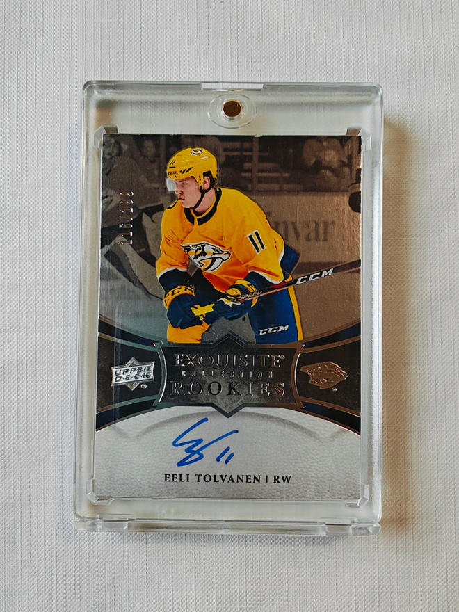 Eeli Tolvanen - 18-19 Exquisite Rookies Auto /199