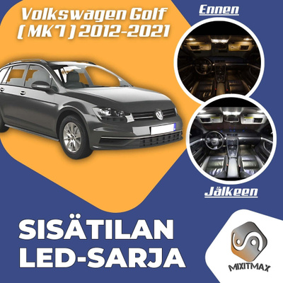 VW Golf (MK7) Sisätilan LED-sarja 10-osainen