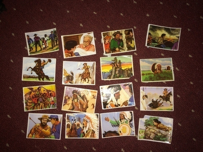 Hellas-sarjan Buffalo Bill purkkakuvia