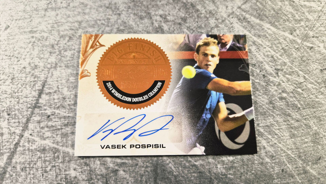 Vasek Pospisil Leaf Big Finish Auto