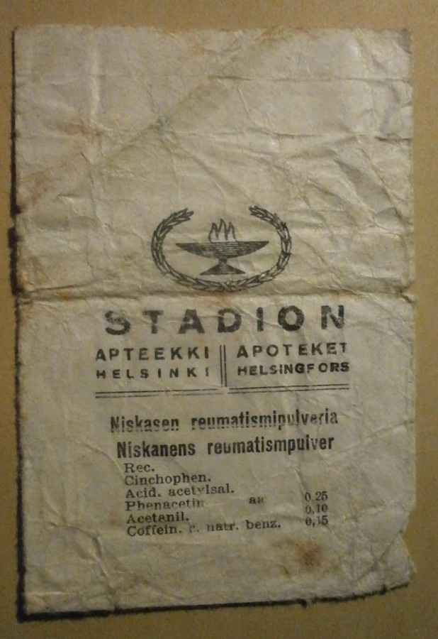 Helsinki, Stadion Apteekki, Niskasen reumatismipulveria