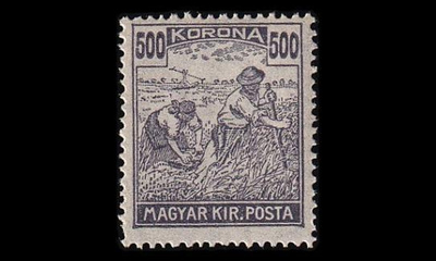 Unkari 352 ** Viikatemies 500 Kr (1921)