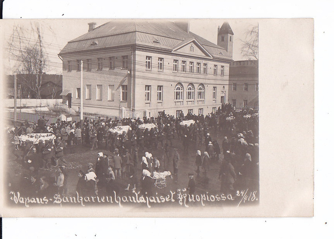VANHA Valokuva Suojeluskunta Kuopio 1918 Vapaussota