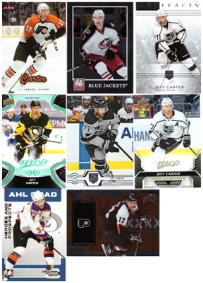 8 x JEFF CARTER Flyers, KIngs, Blue Jackets