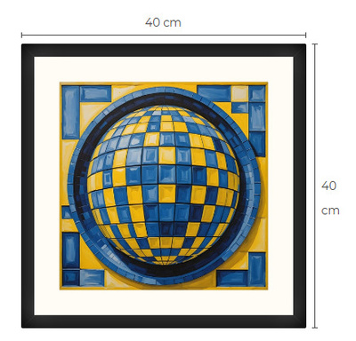 Uusi uniikki abstrakti art print taulu 40 cm x 40 cm