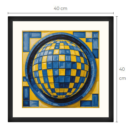 Uusi uniikki abstrakti art print taulu 40 cm x 40 cm