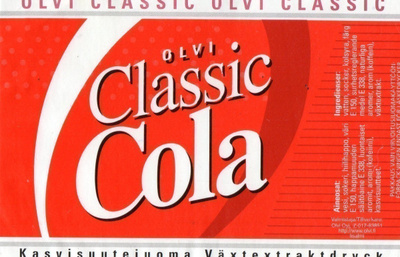 Olvi Classic Cola Etiketti