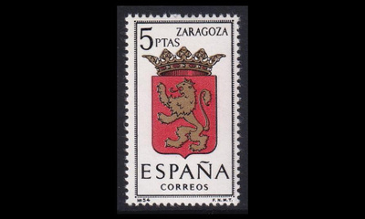 Espanja 1623 ** Vaakuna Zaragoza (1966)