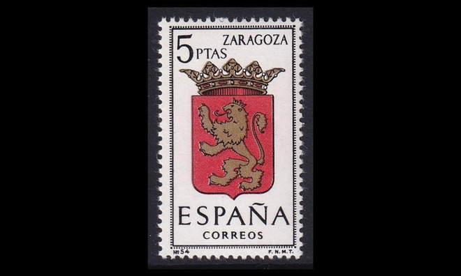 Espanja 1623 ** Vaakuna Zaragoza (1966)