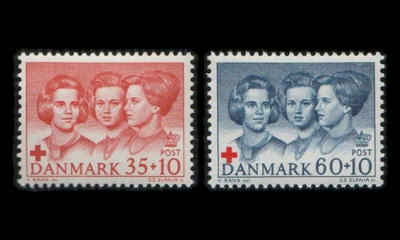 Tanska 421-2 ** Punainen risti (1964)