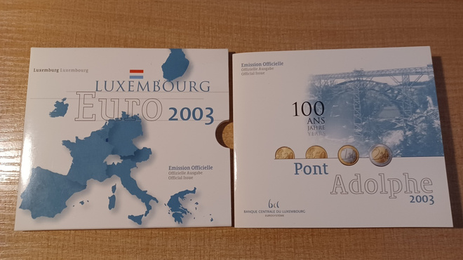 Eurorahasarja 2003 Luxemburg 1C - 2€ UNC