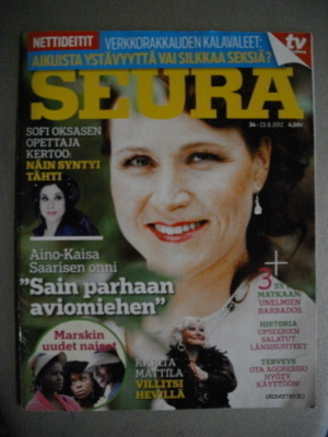 Seura lehti Nro 34/2012 (17.3)