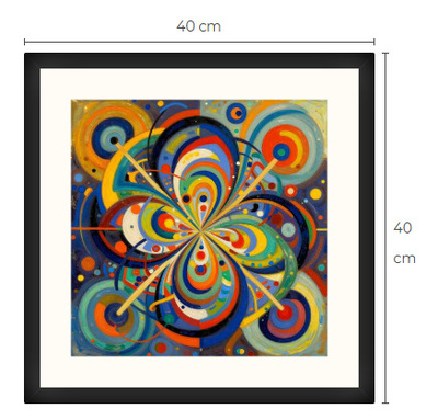 Uusi uniikki abstrakti art print taulu 40 cm x 40 cm