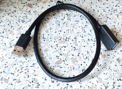 USB 3.0 jatkokaapeli 0,5 m - USB-A uros / naaras