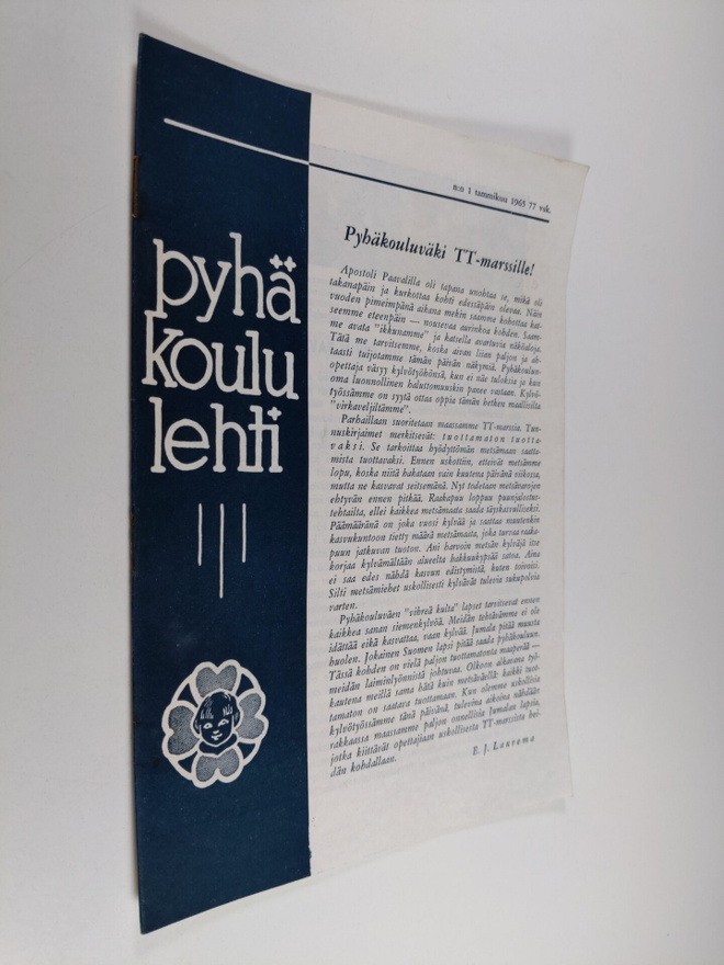 Pentti Taipale : Pyhäkoululehti 1/1965