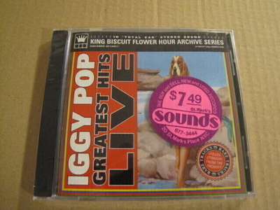 Iggy Pop Greatest hits live cd muoveissa live NYC 1986 US