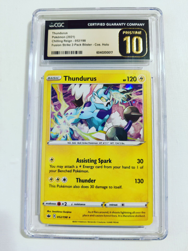 Thundurus Chilling Reing 052/198 Cosmos Holo CGC 10