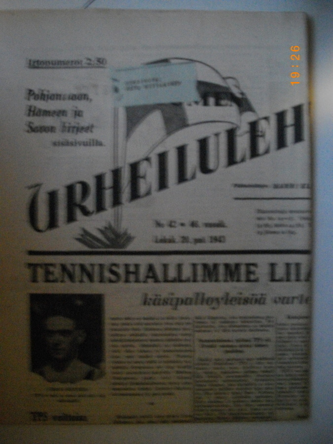 Suomen Urheilulehti Nro 42/1943 (25.2)