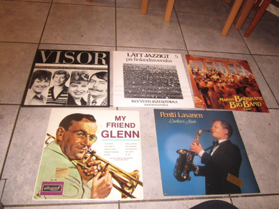 5 hyväkuntoista jazz lp levyä