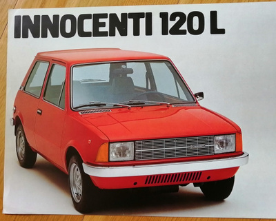 1977 Innocenti 120L (Mini)  esite - KUIN UUSI