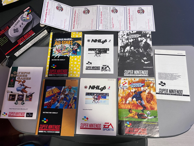 Super Nintendo pelien ohjeita