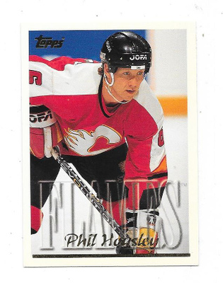 1995-96 Topps Premier #166 Phil Housley Calgary Flames