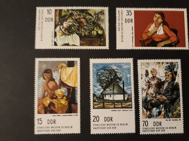 DDR 1974 - Maalauksia valtionmuseossa (5)  ++