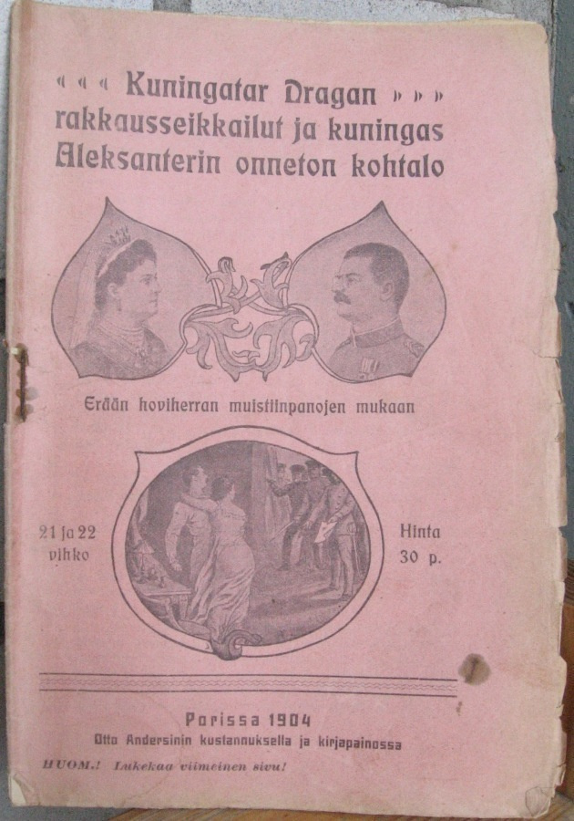 von Falk: Kuningatar Dragan rakkausseikkailut. Vihko 21/22.