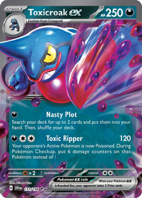 Toxicroak ex 131/198 - Scarlet & Violet - NM/M