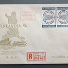 1956 FDC Postimerkkinäyttely, R-kuori, tuloleima - pikkukuva 1