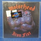 MOTÖRHEAD - IRON FIST EX-/EX+ FIN -87 1.PAINOS LP - pikkukuva 1