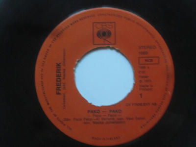 Frederik: Pako-Pako 7" single 1973