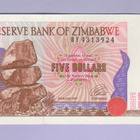 Zimbabwe 5 Dollars v.1997 UNC P-5 - pikkukuva 1