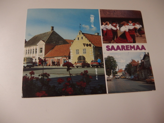 Kulkenut postikortti , Saaremaa , 80-90 -luvulta