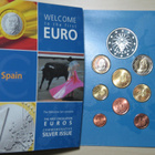 2002 ESPANJA tervetuloa euroon 1c-2€ + hopeajetoni kansiossa - pikkukuva 3