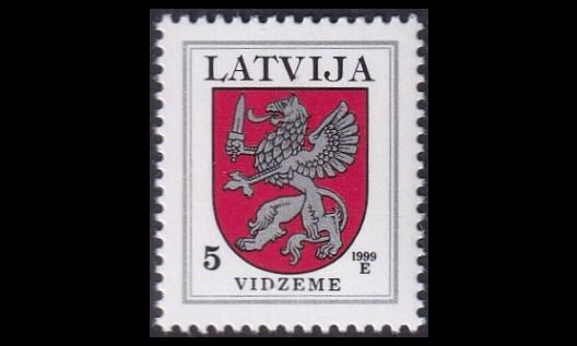 Latvia 373C_V ** Käyttösarja vaakuna 5 S -99 (1994)