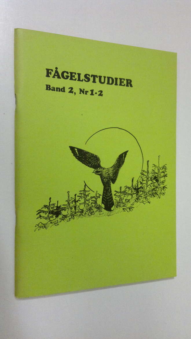 Fågelstudier Band 2, Nr 1-2